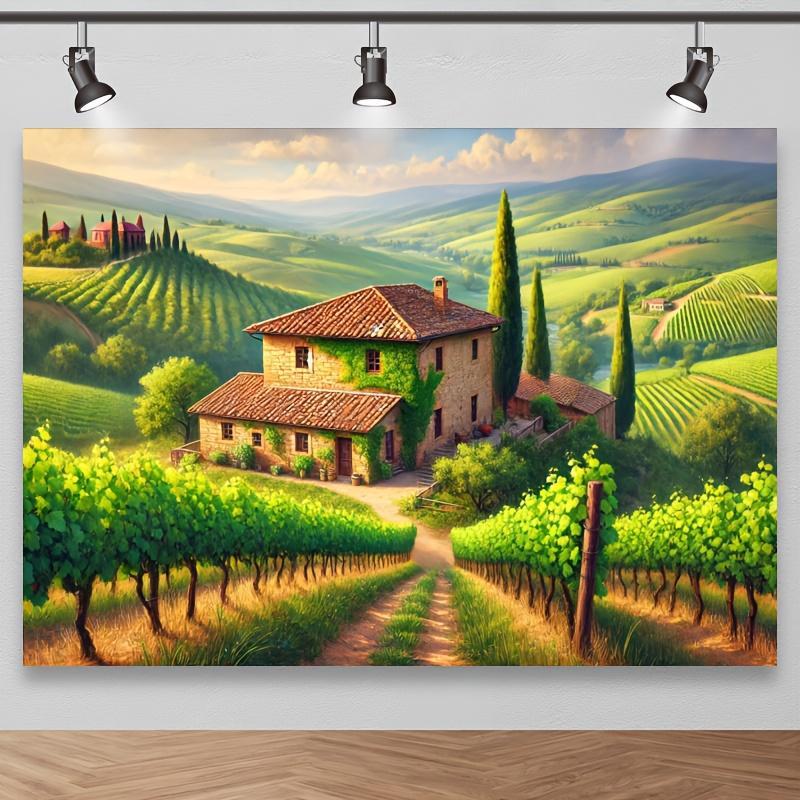 İtalyan Bağ Evi Duvar Resmi 2D - Interior Design Hd incelemesi ve fiyatı