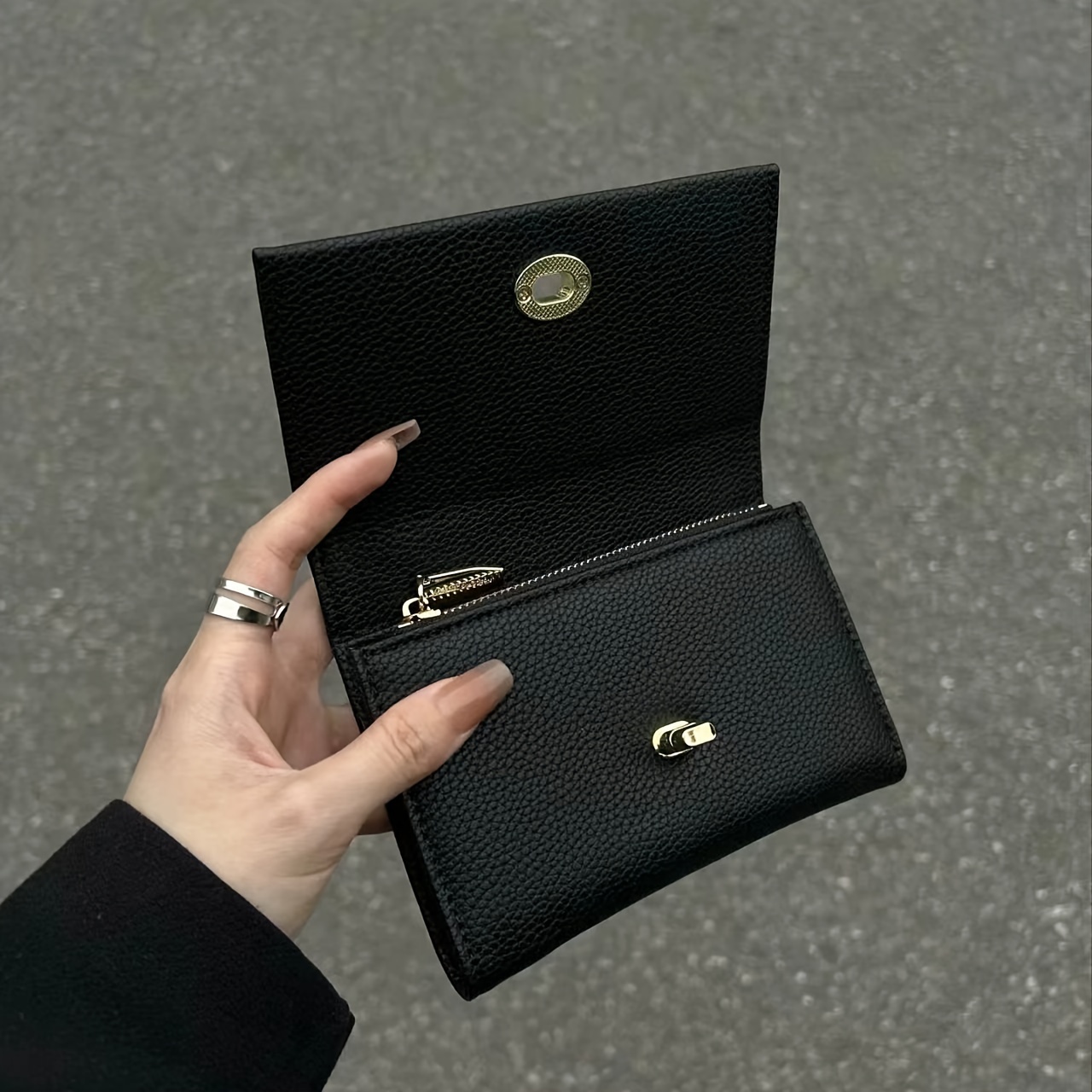 Exquisite Black Women's Wallet - Interior Design Photo incelemesi ve fiyatı